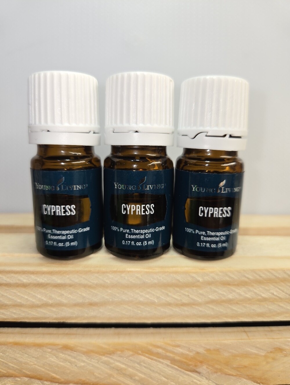 3‎ Young Living Cypress Essential Oil Bottles - 3/4 Full Sealed Check Pics